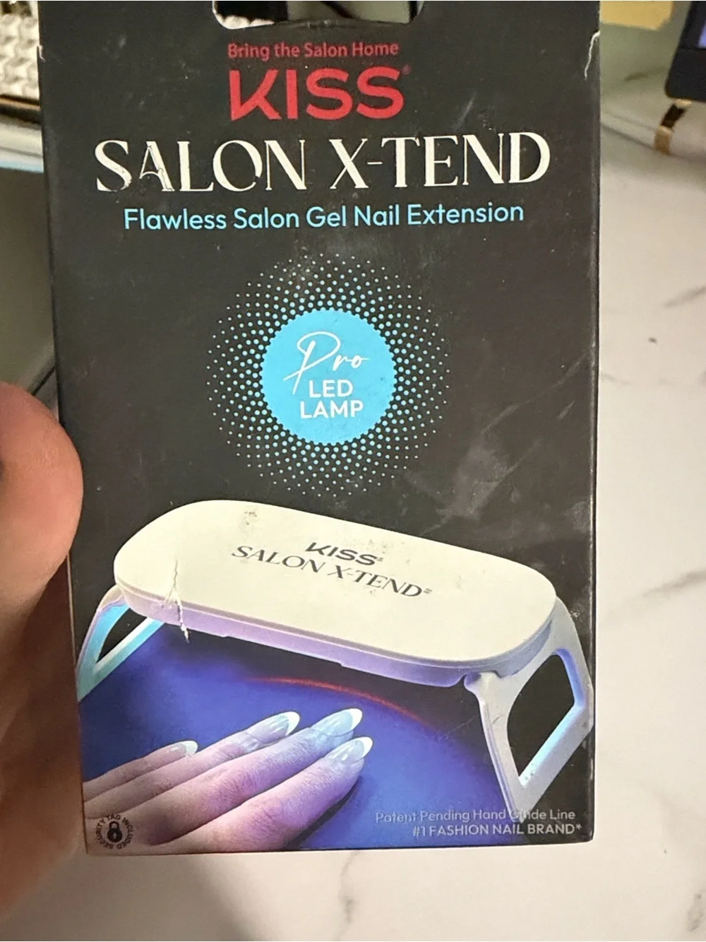Kiss Salon X-Tend Pro LED Lamp – White with Blue Light Gel Manicure UV Light
